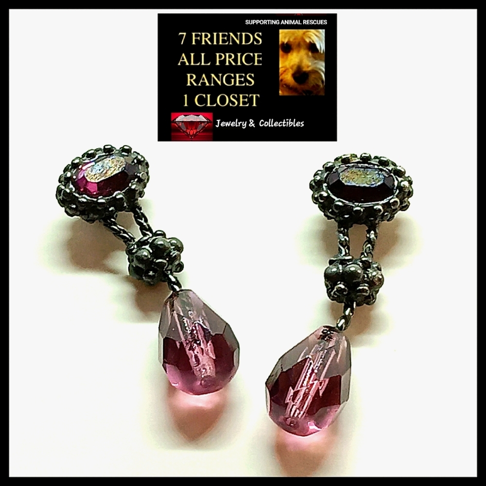 Sold Holden Bch Romantic Amethyst Crystal Earrings